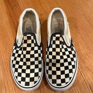 Checkered Slip On Vans